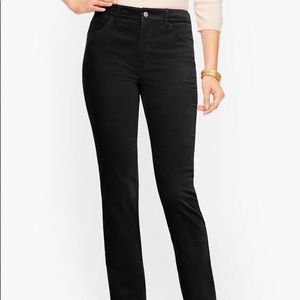 Talbots Black Velvety Straight Leg Pants